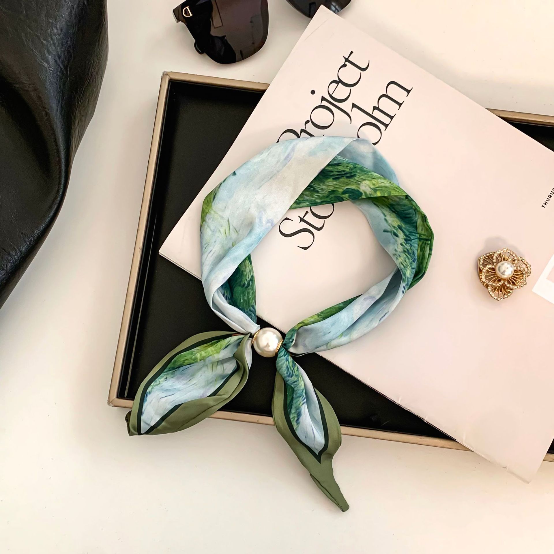 Ethnic Fashion Design - Cashew Flower zijden sjaal, moeiteloos te