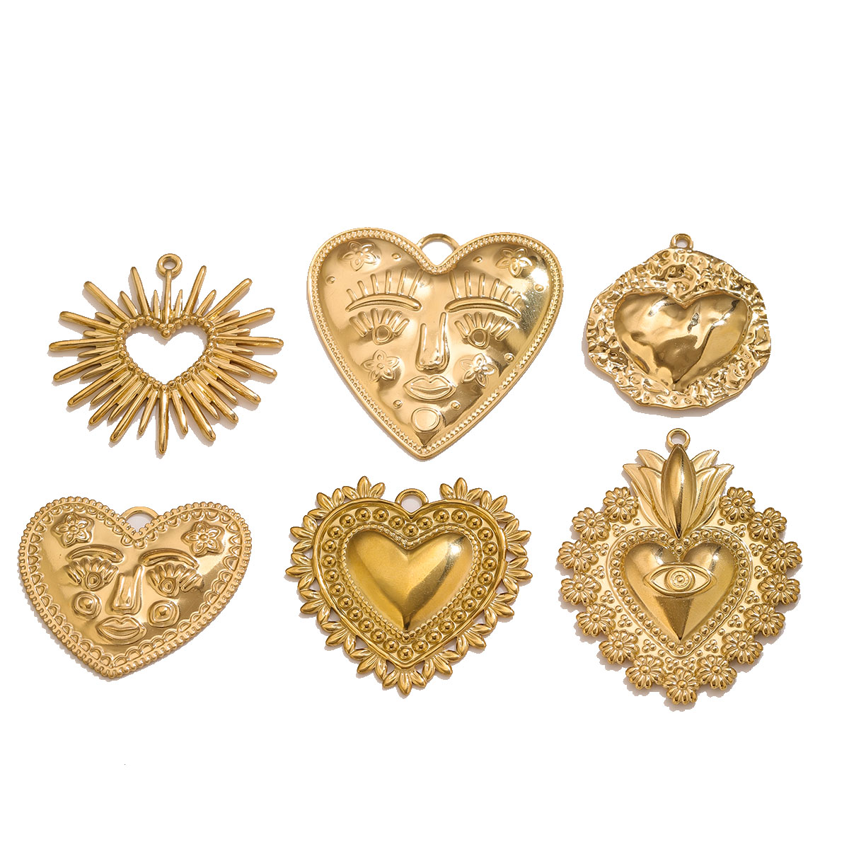 Ethnic Fashion Design - 5 stuks PVD goud roestvrij staal