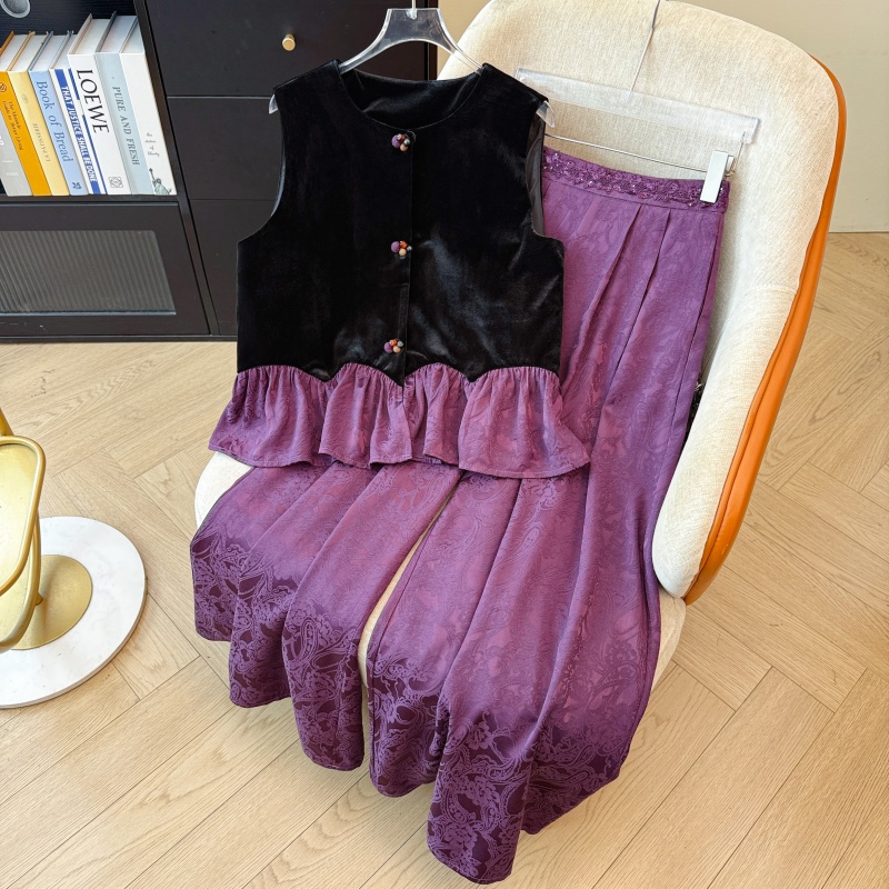 New Ethnic Fashion - Nieuwe Chinese stijl, herfstcollectie: gouden fluwelen