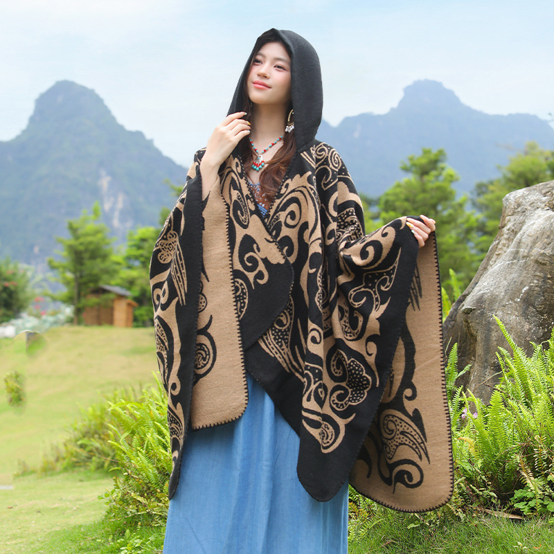 Nieuwe damescapuchon, warme re - Go Ethnic Fashion recensie en prijs