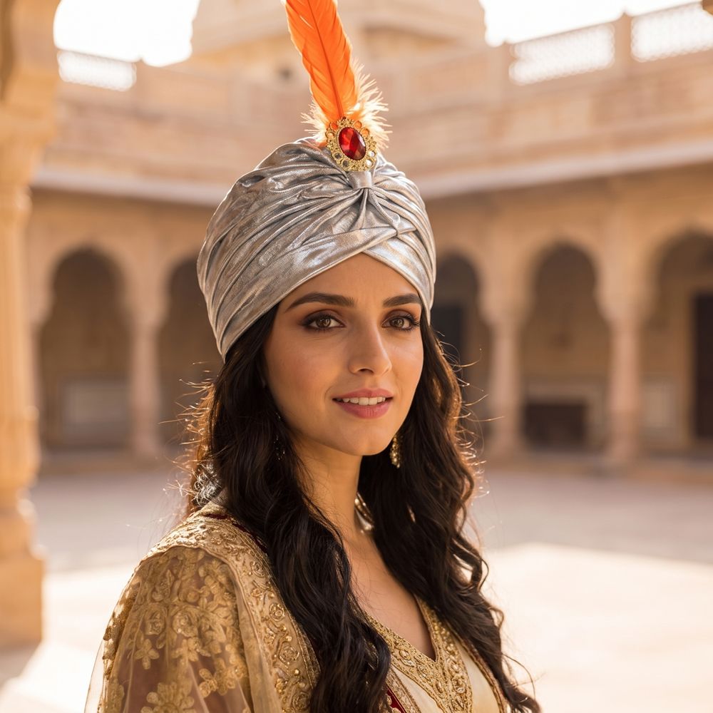 Veren-turbanhoed voor verkleed - Ethnic Fashion India recensie en prijs