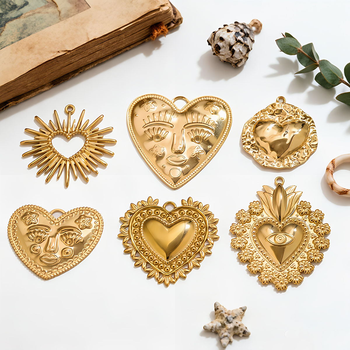 5 stuks PVD goud roestvrij sta - Ethnic Fashion Design recensie en prijs