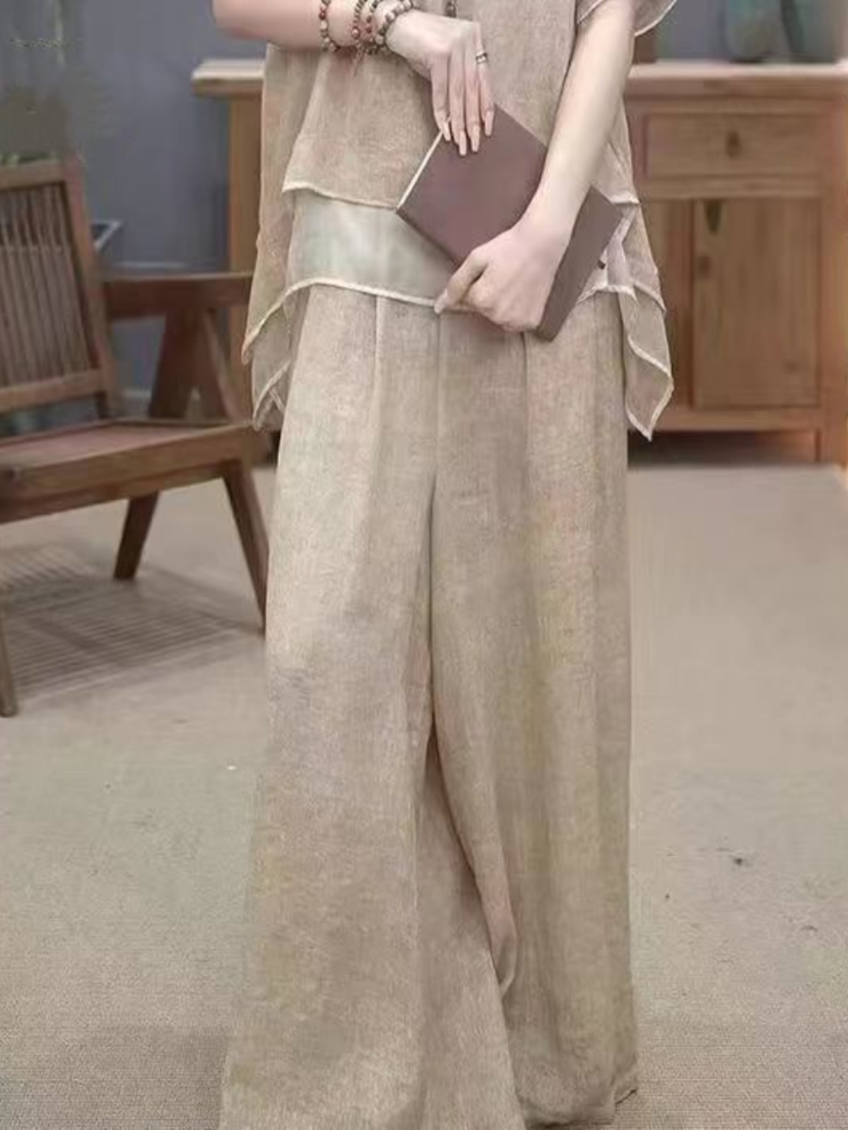 Retro katoenen linnen set voor - New Ethnic Fashion recensie en prijs