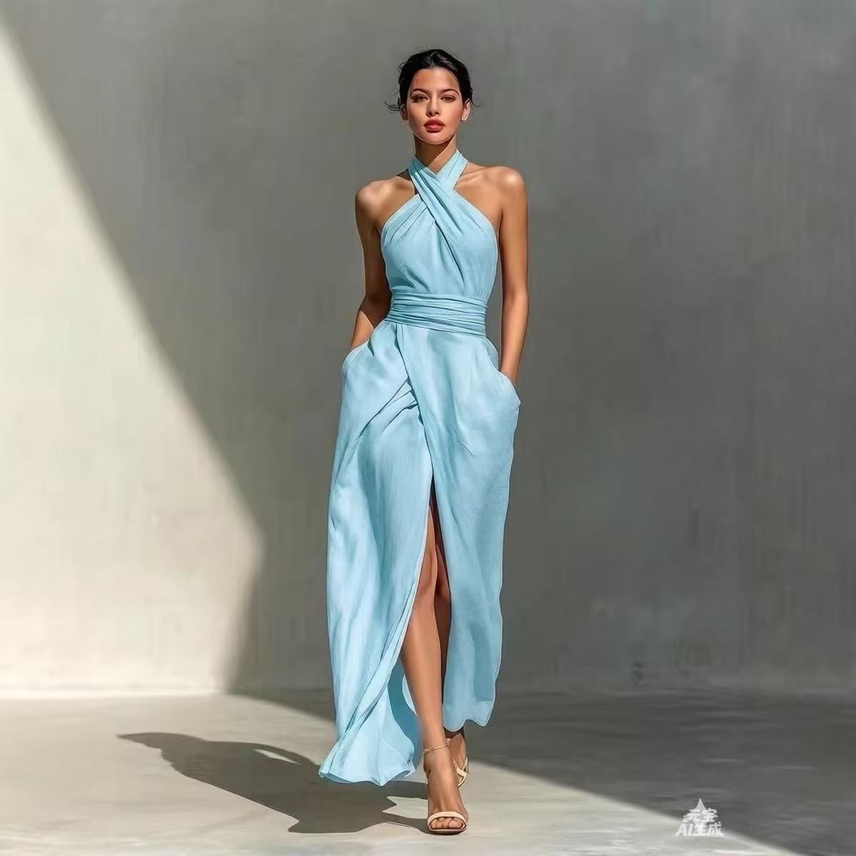 Chique, effen lange boho jurk  - Ethnic Fashion Design recensie en prijs
