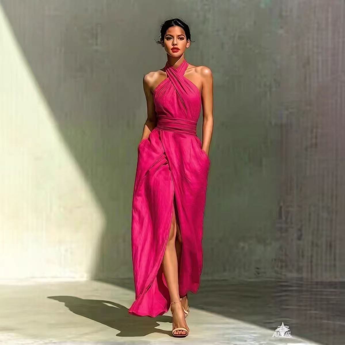 Chique, effen lange boho jurk  - Ethnic Fashion Design recensie en prijs
